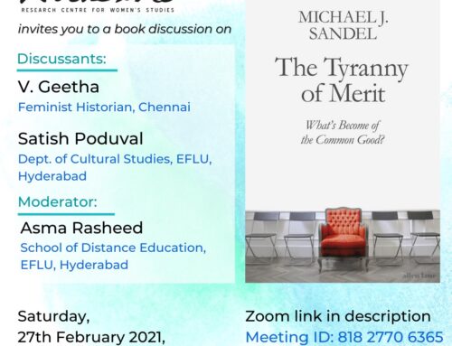Book Discussion on The Tyranny of the Merit – What`s Become of the Common Good?